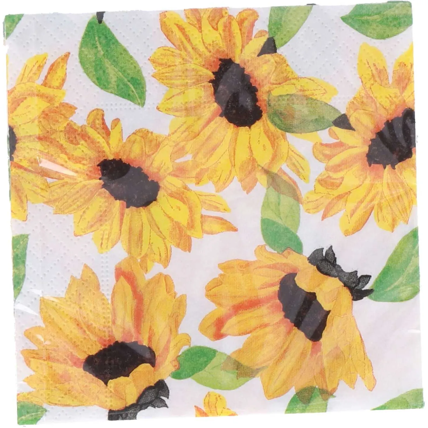 Servietten Sonnenblumen, 25 x 25 cm, 20 Stück
