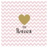 Servietten Von Herzen, 33 x 33 cm, 20 Stück