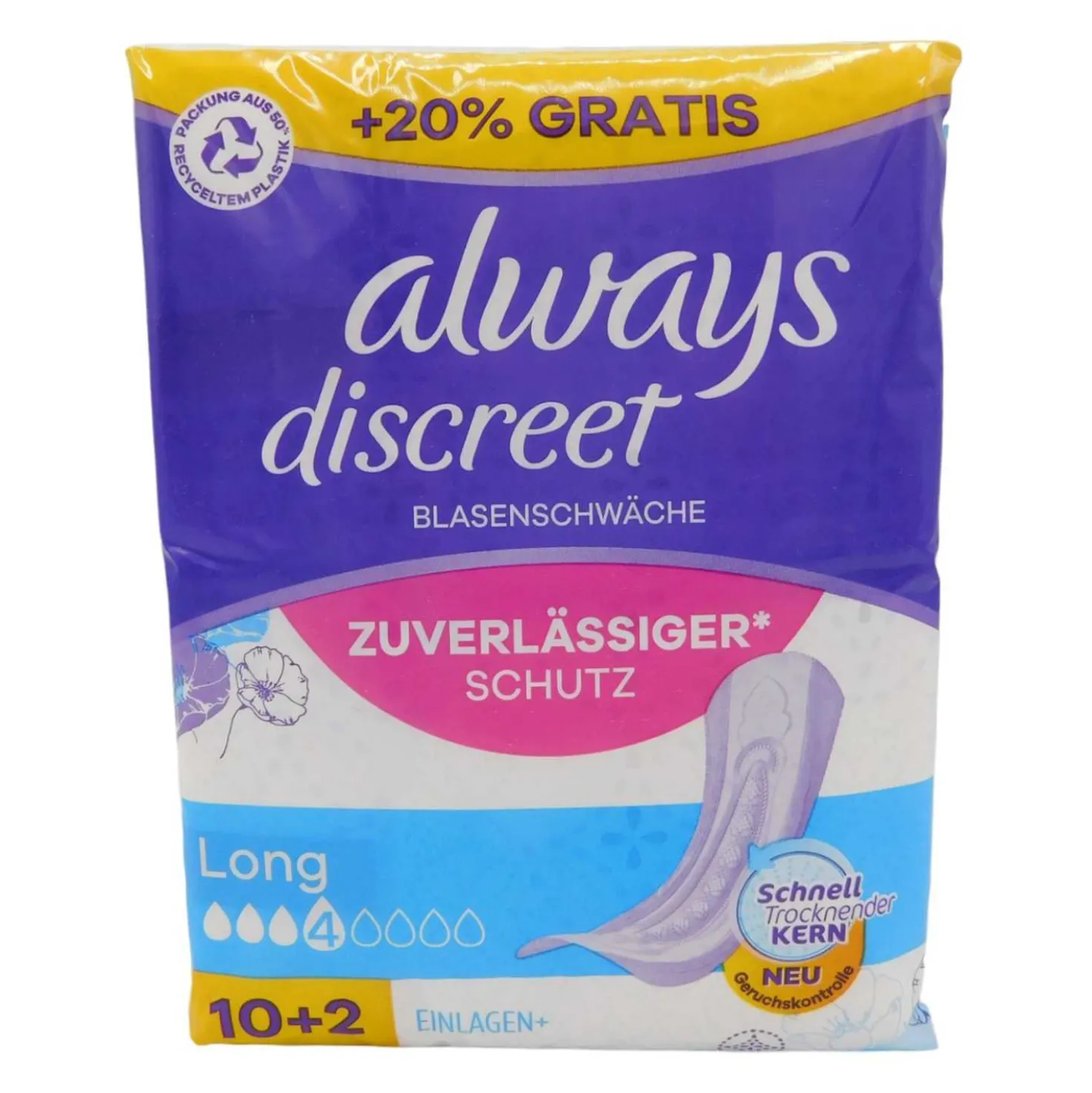 Slipeinlagen Always discreet 10+2 Long