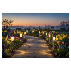 Solarlampen-Set 4,8 x 36,5 cm, 10 Stück