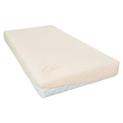 Spannbettlaken Jersey ecru, 100 x 200 cm