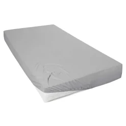 Spannbettlaken Jersey granit, 100 x 200 cm