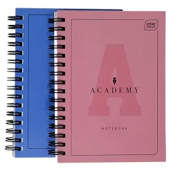 Spiralnotizblock A6 Academy kar, 80 Blatt