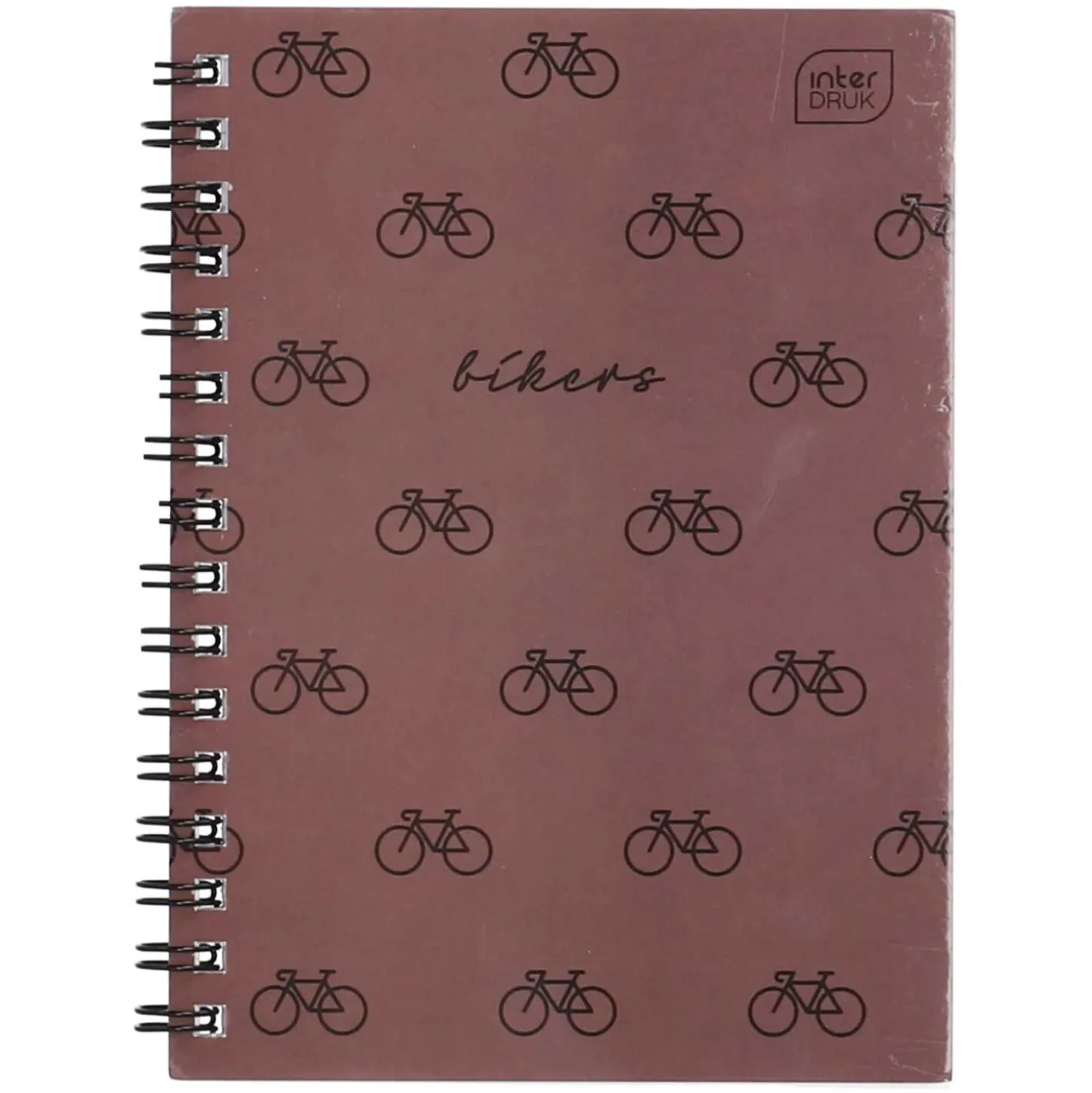 Spiralnotizbuch A6 kariert Satin, gold, 50 Blatt