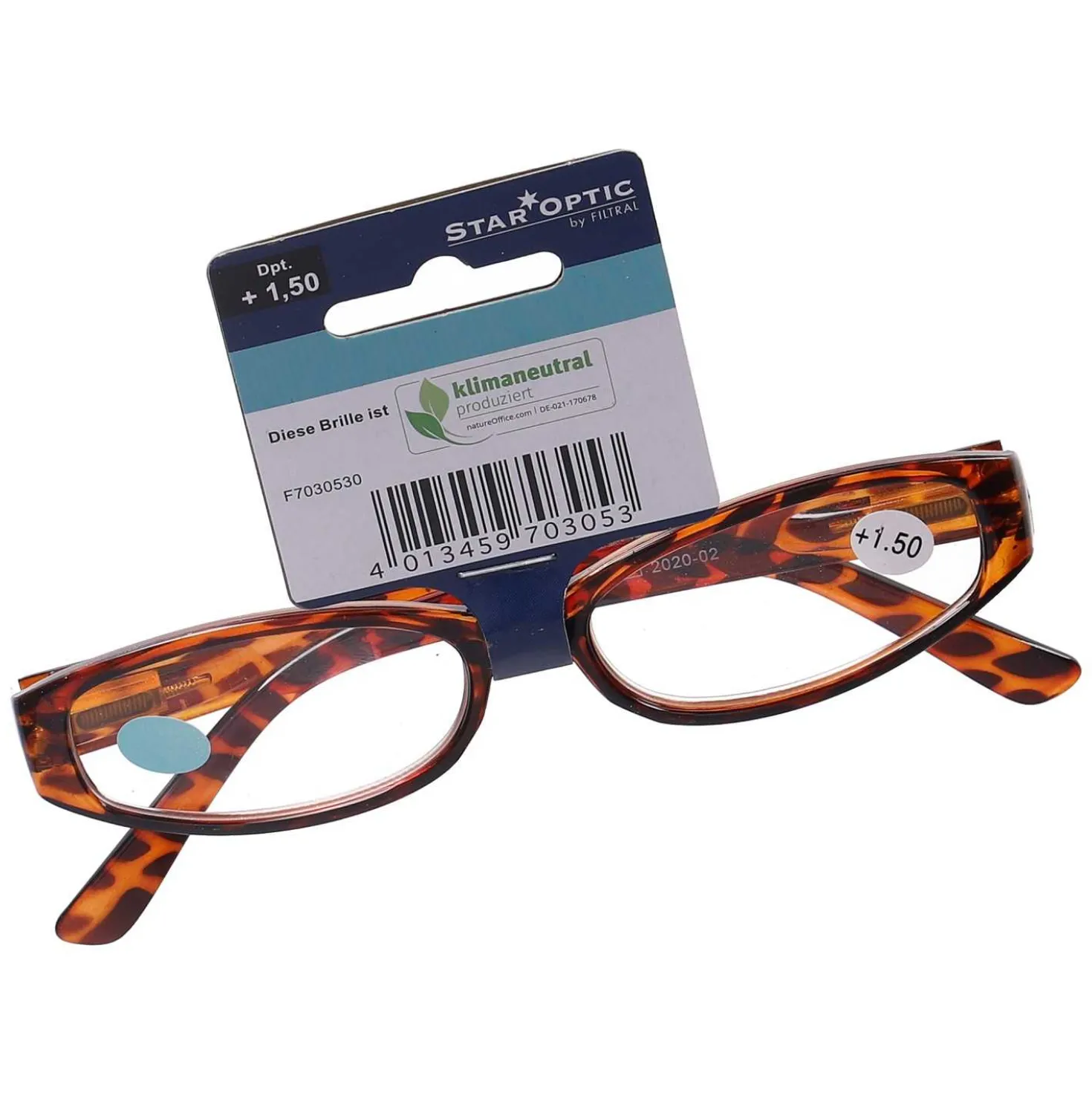 Star Optic Lesehilfe MD5 aus Kunststoff +3,0 Dioptrien camouflage braun