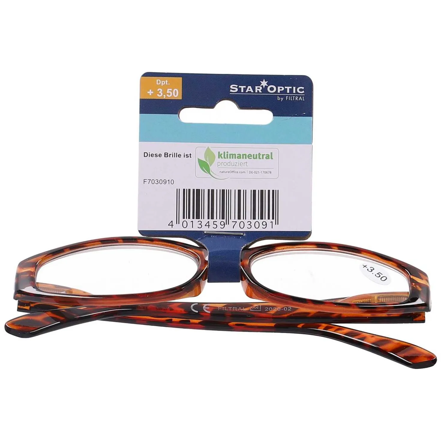 Star Optic Lesehilfe MD5 aus Kunststoff +3,5 Dioptrien camouflage braun