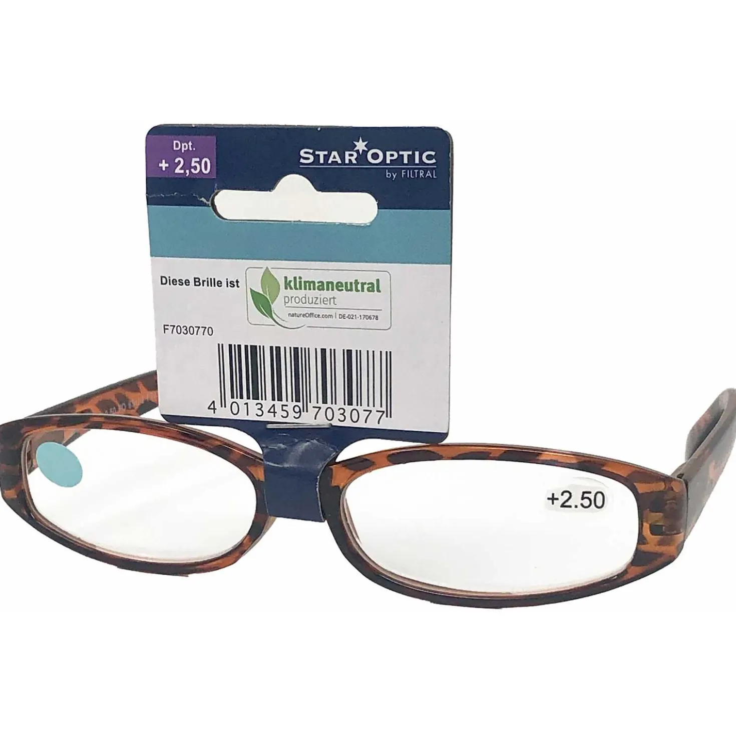 Star Optic Lesehilfe MD5 aus Kunststoff +2,5 Dioptrien camouflage braun