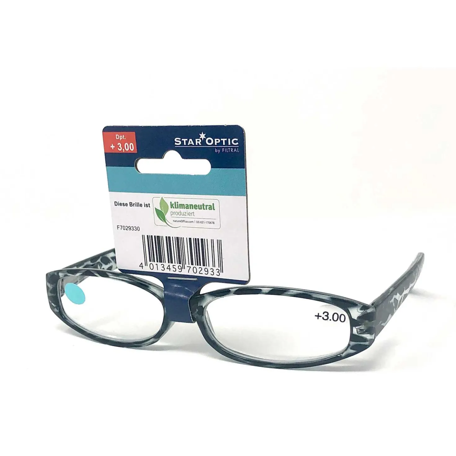 Star Optic Lesehilfe MD5 aus Kunststoff +3,0 Dioptrien camouflage schwarz