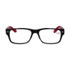Star Optic Lesehilfe MD2 aus Kunststoff +1,5 Dioptrien schwarz/rot