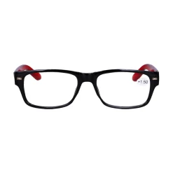 Star Optic Lesehilfe MD2 aus Kunststoff +1,5 Dioptrien schwarz/rot