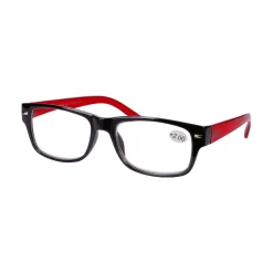 Star Optic Lesehilfe MD2 aus Kunststoff +2,0 Dioptrien schwarz/rot