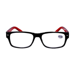 Star Optic Lesehilfe MD2 aus Kunststoff +3,0 Dioptrien schwarz/rot