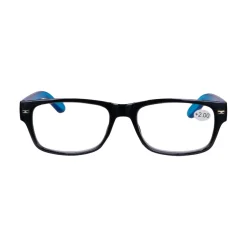 Star Optic Lesehilfe MD2 aus Kunststoff +2,0 Dioptrien schwarz/blau