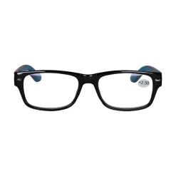 Star Optic Lesehilfe MD2 aus Kunststoff +2,5 Dioptrien schwarz/blau