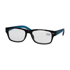 Star Optic Lesehilfe MD2 aus Kunststoff +2,5 Dioptrien schwarz/blau