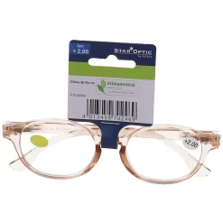 Star Optic Lesehilfe MD1 aus Kunststoff +2,0 Dioptrien beige