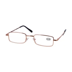 Star Optic Lesehilfe MD6 aus Metall +2,0 Dioptrien gold glänzend