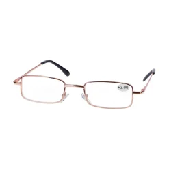 Star Optic Lesehilfe MD6 aus Metall +3,0 Dioptrien gold glänzend