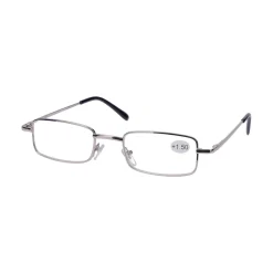 Star Optic Lesehilfe MD6 aus Metall +1,5 Dioptrien silber glänzend