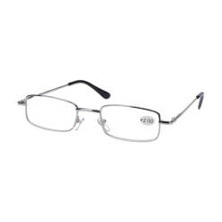 Star Optic Lesehilfe MD6 aus Metall +2,0 Dioptrien silber glänzend