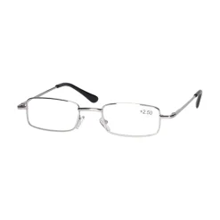 Star Optic Lesehilfe MD6 aus Metall +2,5 Dioptrien silber glänzend