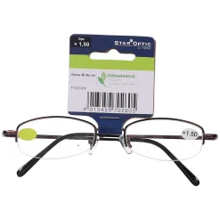 Star Optic Lesehilfe MD3 aus Metall +1,5 Dioptrien rot