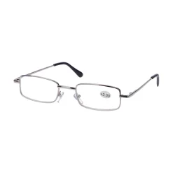 Star Optic Lesehilfe MD6 aus Metall +3,0 Dioptrien silber glänzend