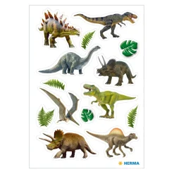 Sticker Dinosaurier, 3 Blatt, 42 Stück