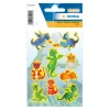 Sticker Drachen Neon, 9 Sticker, 1 Blatt