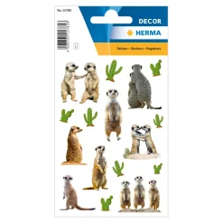 Sticker Erdmännchen, 3 Blatt
