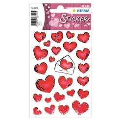 Sticker Herzen, 2 Blatt