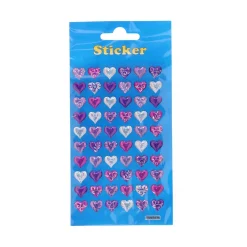 Sticker Kristall, kleine Herzen/Sterne