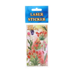 Sticker Laser Blumen, 7 x 18 cm