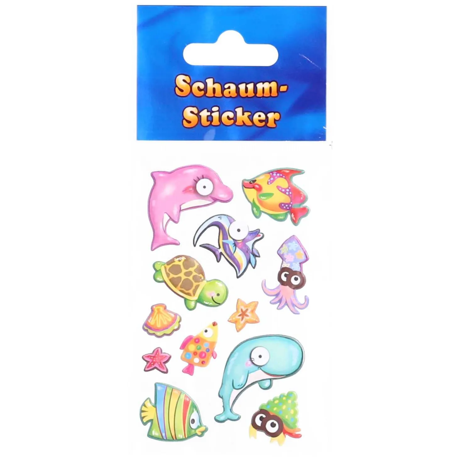 Sticker Schaum Herzen und Tiere