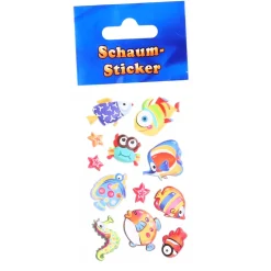 Sticker Schaum Herzen und Tiere