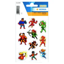 %Sticker Superhelden Transpuffy, 1 Blatt