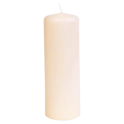 Stumpenkerze champagner, 200 x 68 mm