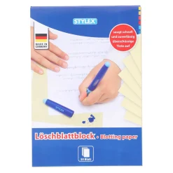 STYLEX® Löschblattblock A5, 20 Blatt