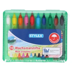 Stylex ® Wachsmalstifte mit Drehhülse bunt