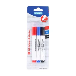 Stylex ® Whiteboard-Marker Strichstärke 4 mm, 3 Stück