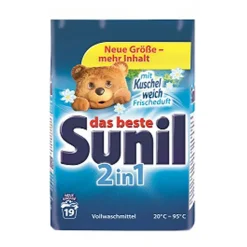 Sunil Waschmittel, 19WL Pulver,2in1
