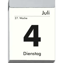 Tagesabreißkalender mit Rätseln Witzen uvm zum Abreißen 55 x 7 cm