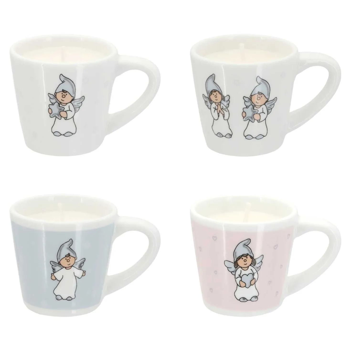 Tasse mit Kerze Engel