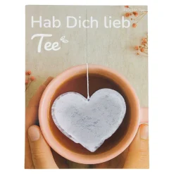 Tee Geschenkkarte Hab Dich lieb