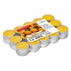 Teelichte Orange, 30 Stück