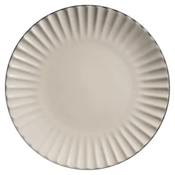 Teller flach Weiss Osita, 27 cm