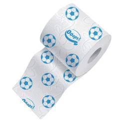 Toilettenpapier 16 x Fußball, 3-lagig, 150 Blatt