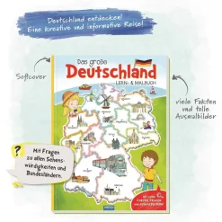 Trötsch Mein großes Deutschland Lern- und Malbuch 64 Seiten