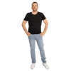 T-Shirt Gr M-2XL, schwarz-weiß, 2 Stück