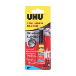 UHU Sekundenkleber Gel blitzschnell, 3 g